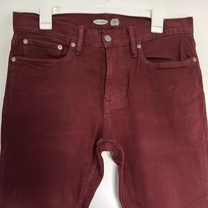 Old Navy Cranberry Relaxed, Slim-Taper Jeans
